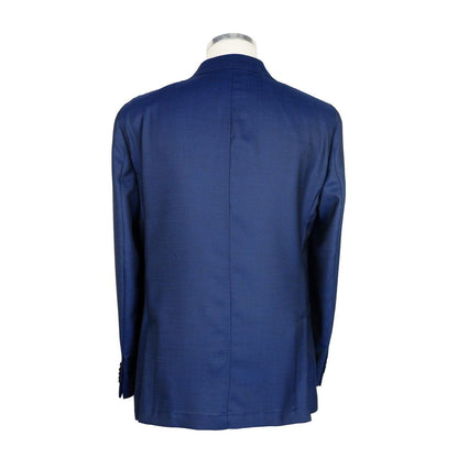 Blazer bleu en laine pour homme de Emilio Romanelli