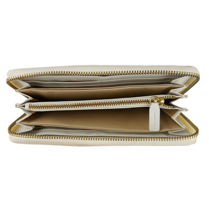 Portefeuille Cavalli Class en cuir de veau blanc pour femme