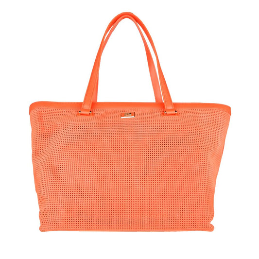 Sac à main Cavalli Class en cuir de veau orange pour femme