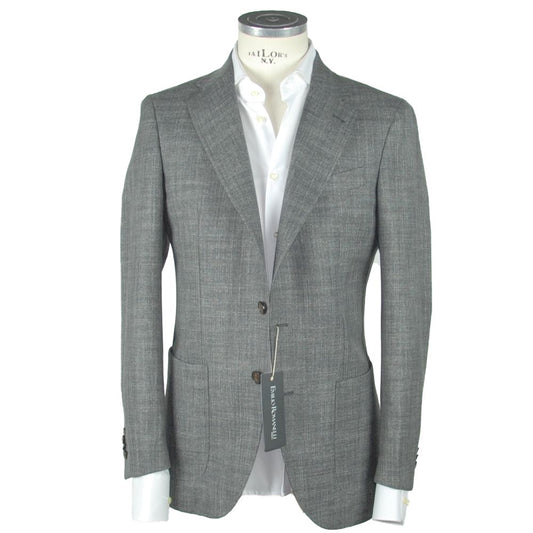 Blazer gris en laine pour homme de Emilio Romanelli