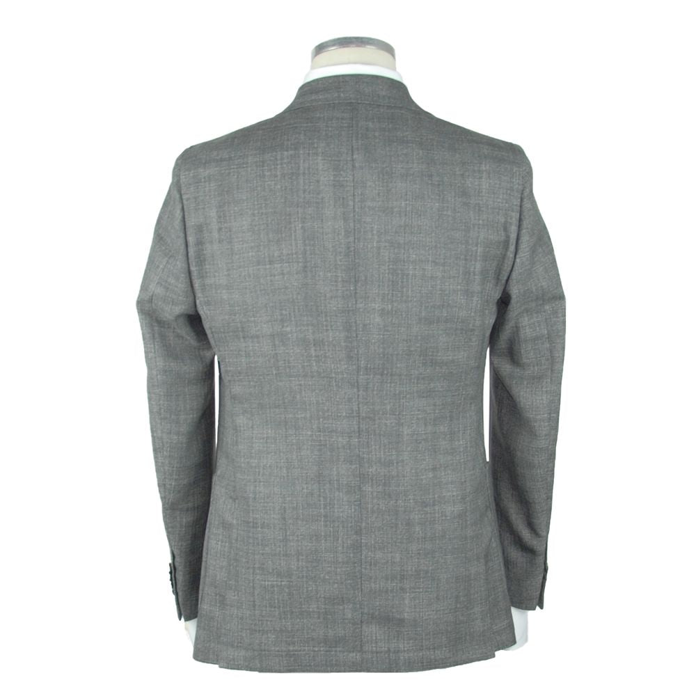Blazer gris en laine pour homme de Emilio Romanelli