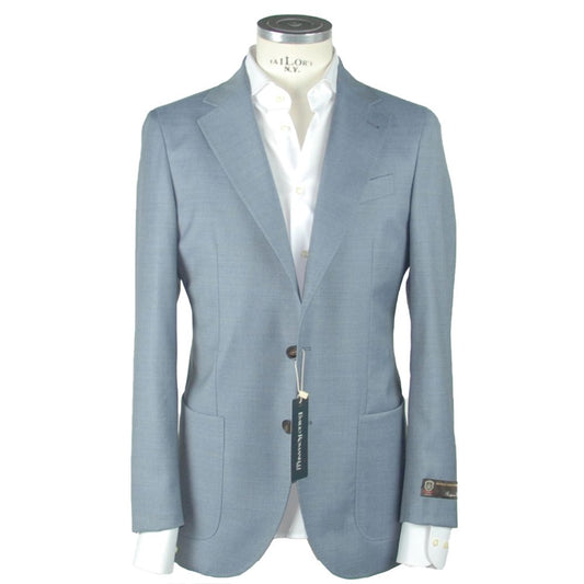 Blazer bleu en laine pour homme de Emilio Romanelli