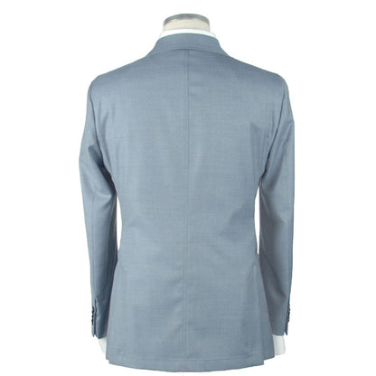 Blazer bleu en laine pour homme de Emilio Romanelli