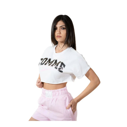 Comme Des Fuckdown Chic Stretch Katoenen Logo Shorts