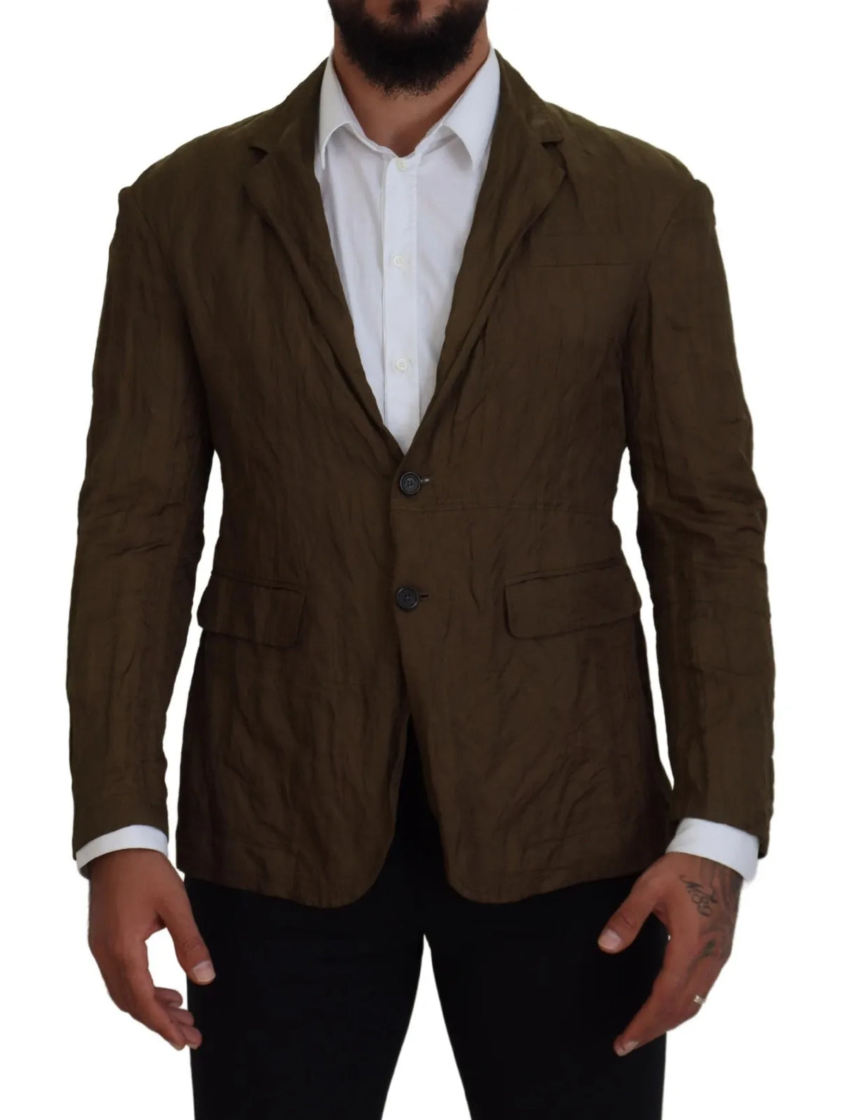 Veste blazer homme Dsquared² verte, à simple boutonnage