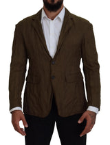 Veste blazer homme Dsquared² verte, à simple boutonnage