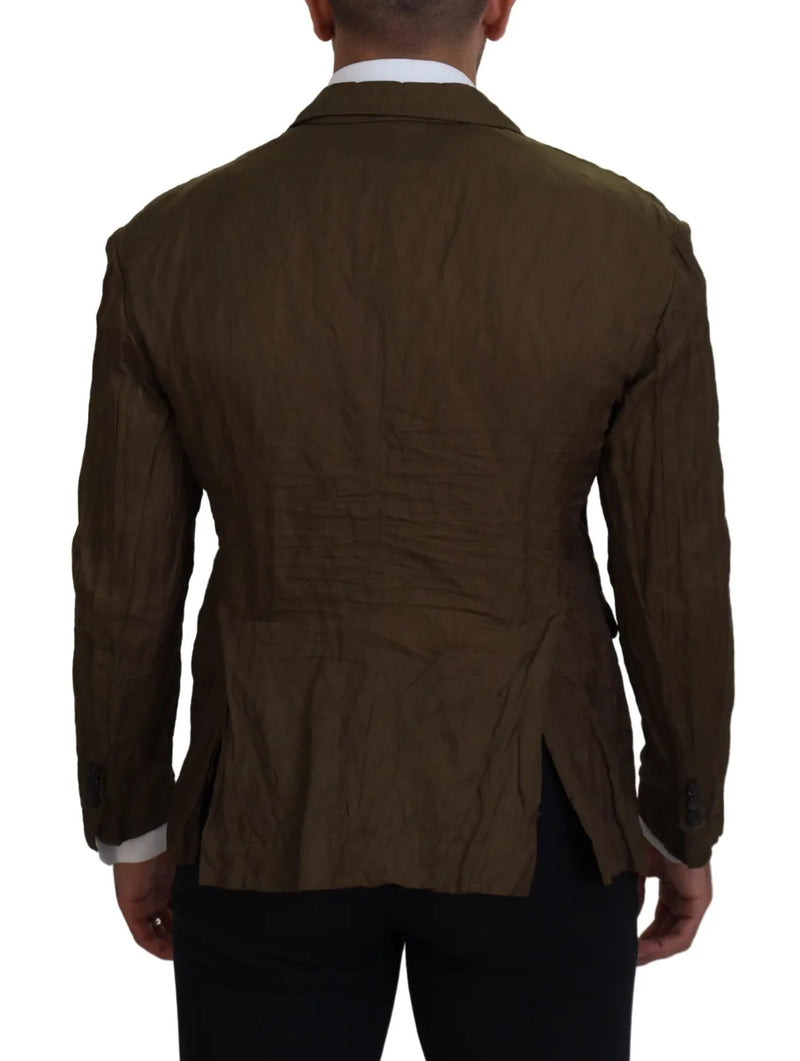 Veste blazer homme Dsquared² verte, à simple boutonnage