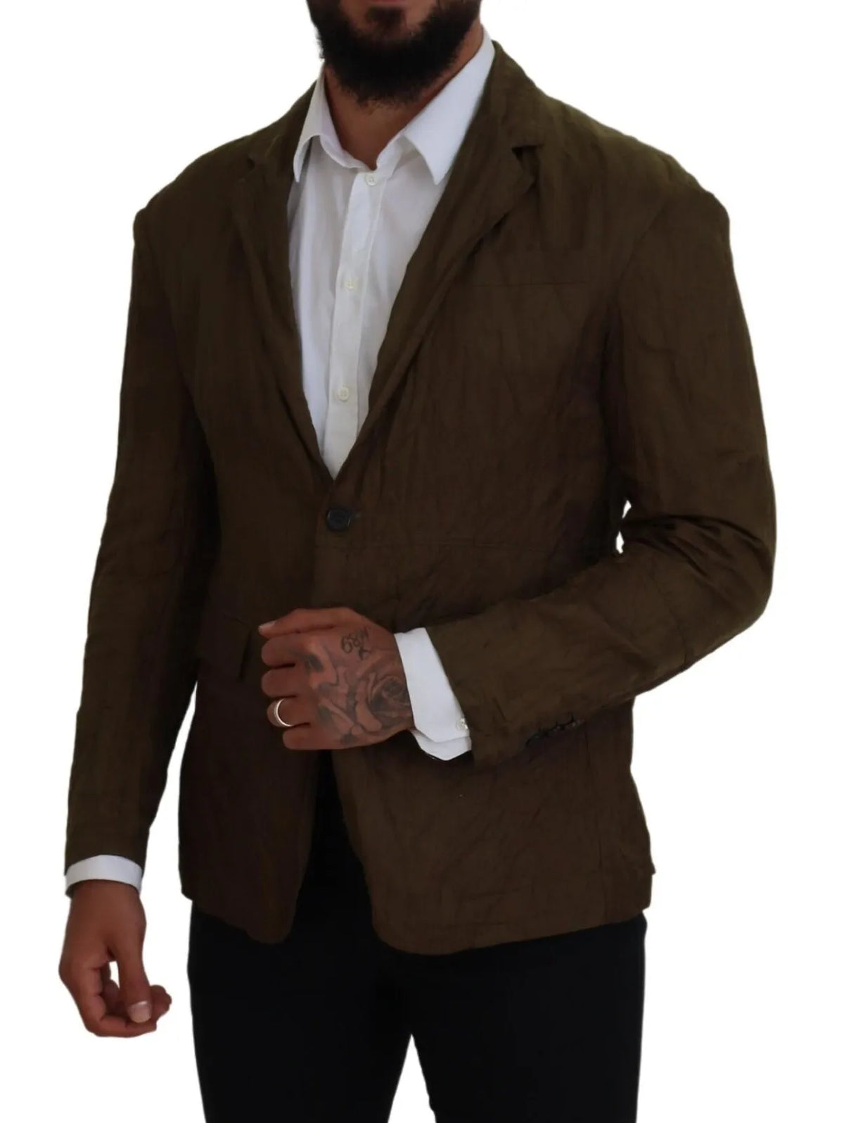 Veste blazer homme Dsquared² verte, à simple boutonnage