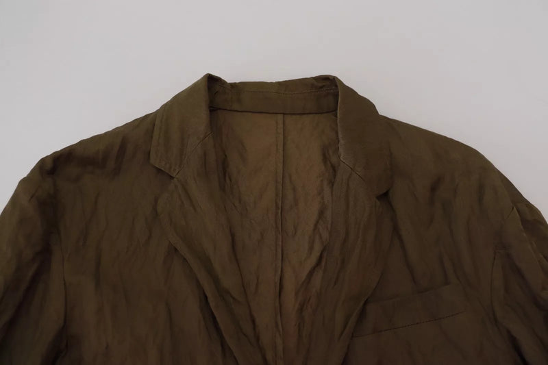 Veste blazer homme Dsquared² verte, à simple boutonnage