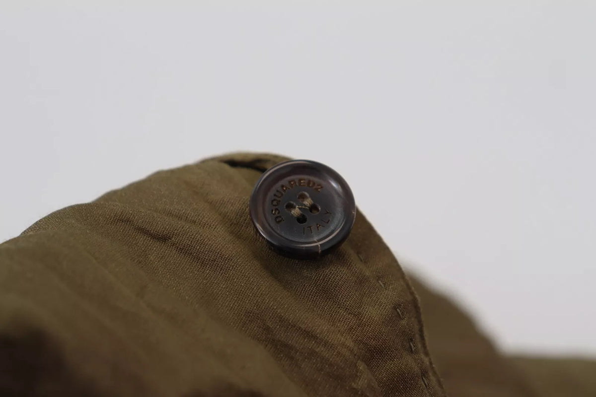 Veste blazer homme Dsquared² verte, à simple boutonnage
