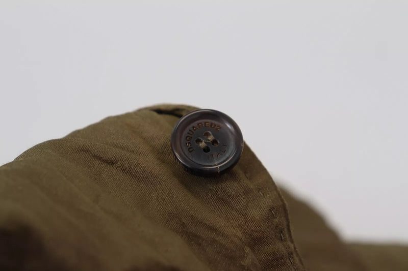 Veste blazer homme Dsquared² verte, à simple boutonnage
