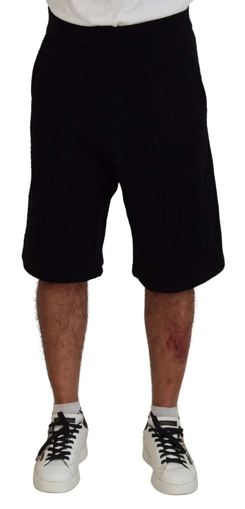 Short Bermuda décontracté noir uni à enfiler pour homme Dsquared²