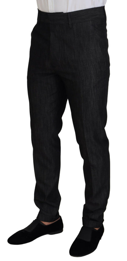 Dsquared² Costume MIAMI 2 pièces en coton noir à simple boutonnage