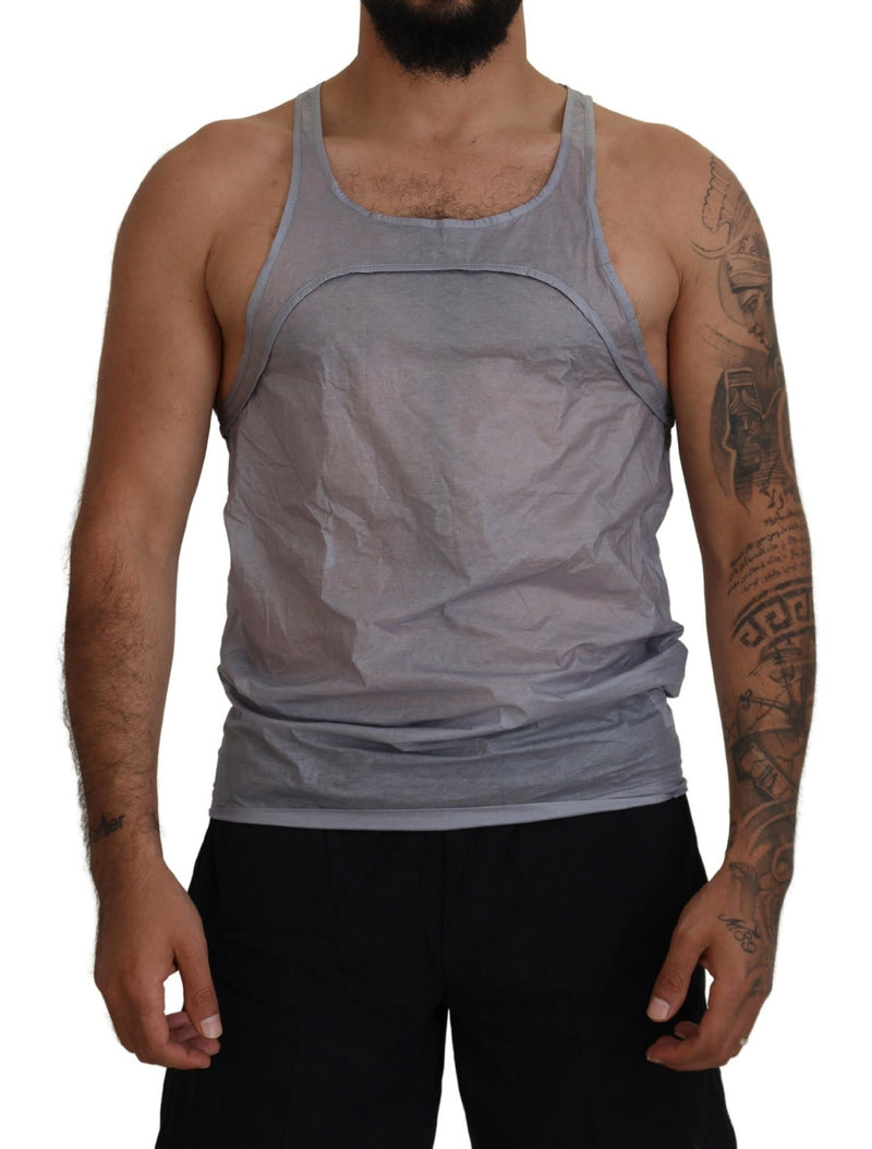 Débardeur homme en coton gris clair sans manches Dsquared²