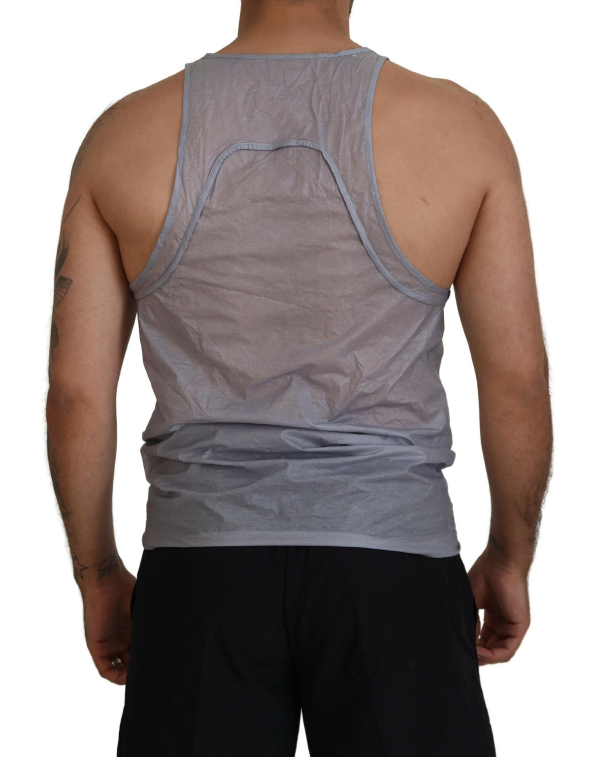 Débardeur homme en coton gris clair sans manches Dsquared²