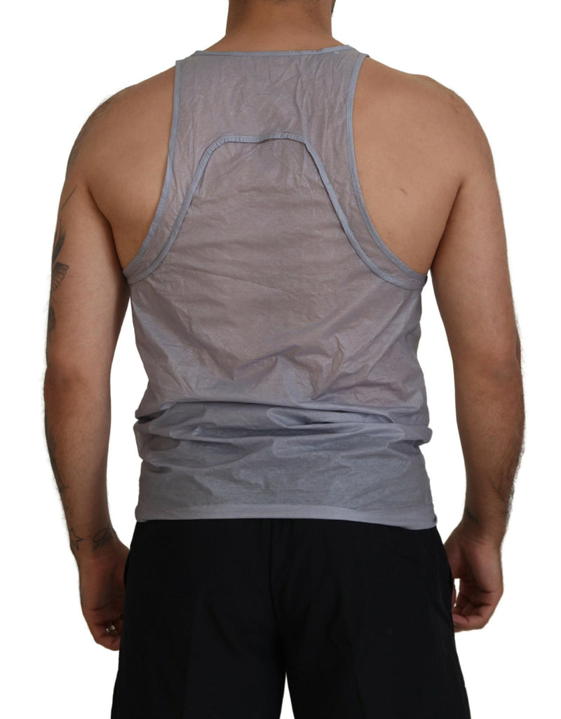 Débardeur homme en coton gris clair sans manches Dsquared²