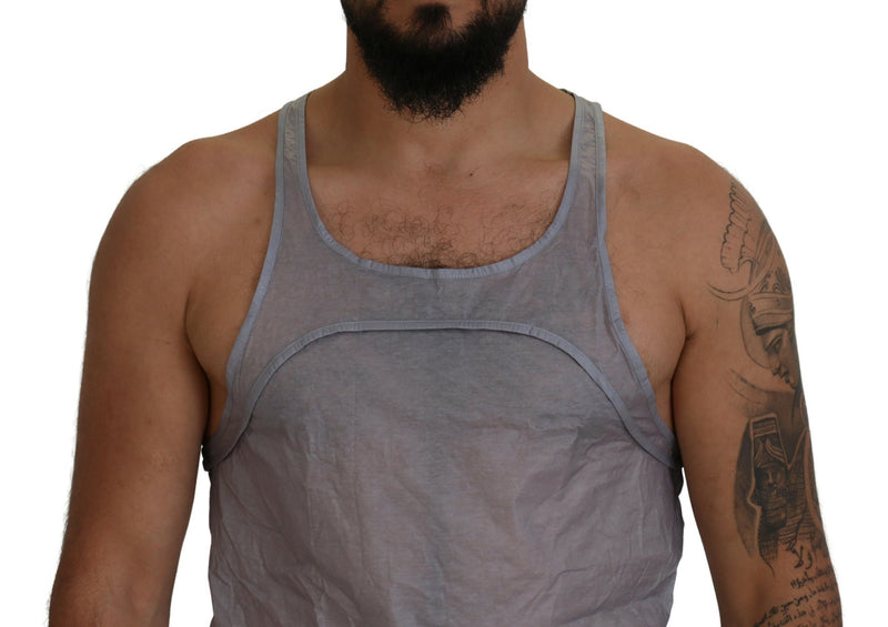 Débardeur homme en coton gris clair sans manches Dsquared²