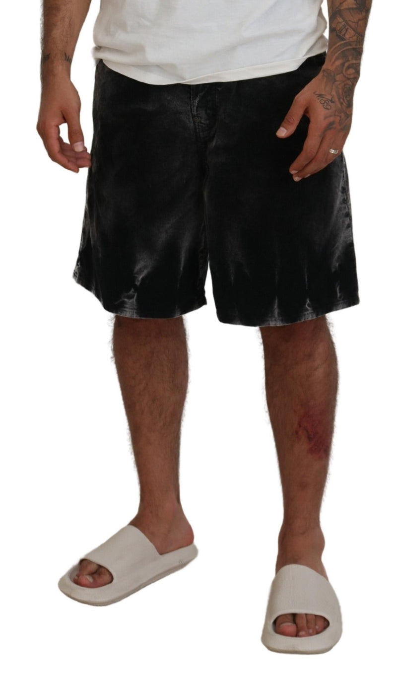 Shorts Bermuda en sergé de coton gris de Dsquared²