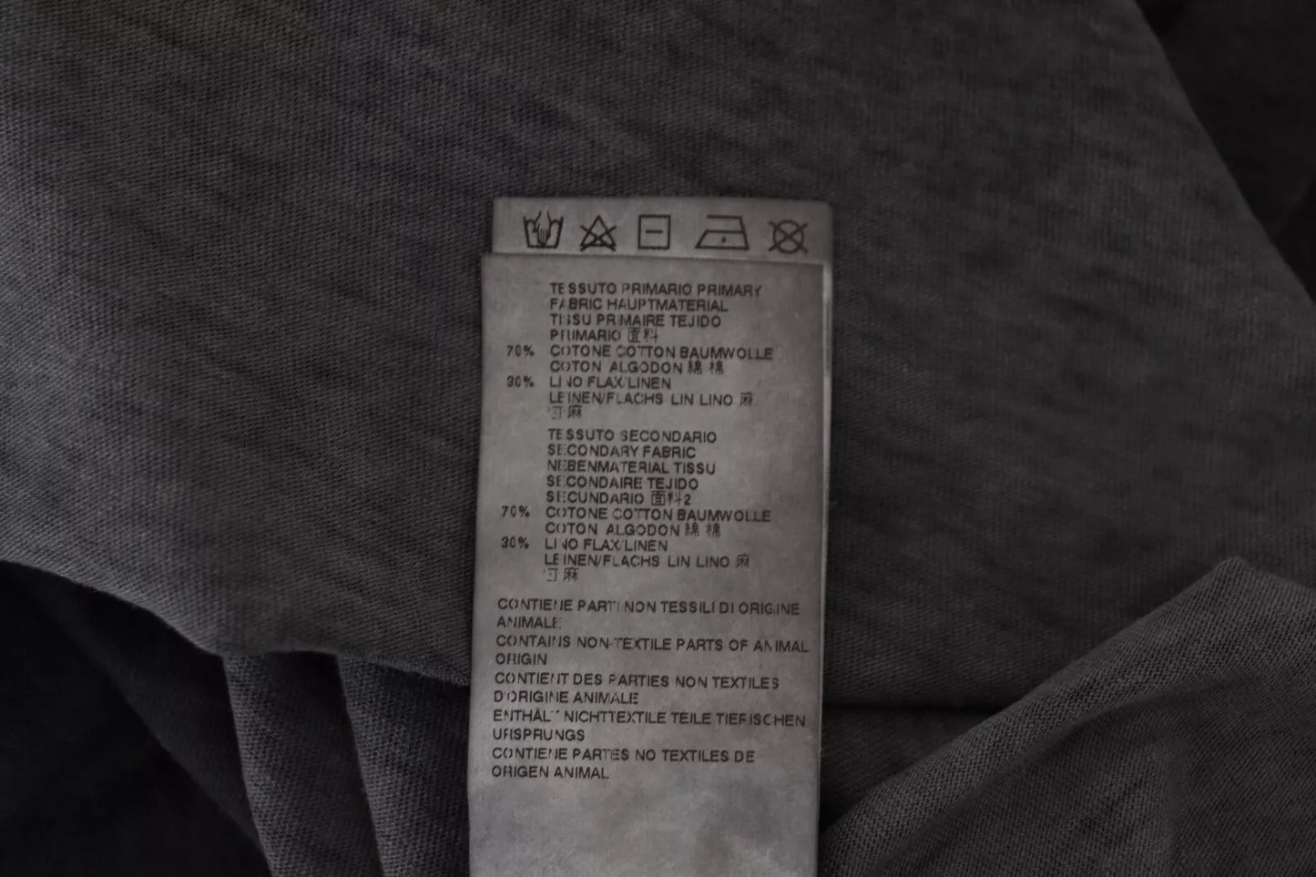 Pull en coton et lin noir à manches longues de Dsquared²