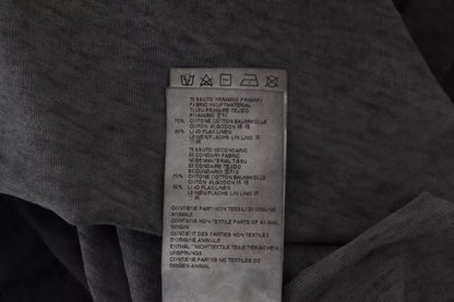 Pull en coton et lin noir à manches longues de Dsquared²