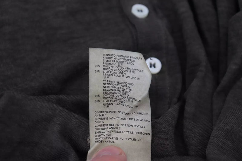 Pull en coton et lin gris à manches longues de Dsquared²