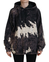 Dsquared² Multicolor Dye Cotton Hoodie Sweatshirt