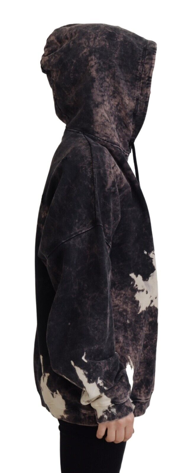 Dsquared² Multicolor Dye Cotton Hoodie Sweatshirt