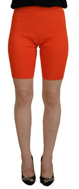 Dsquared² Bermuda Shorts Orange - Slim Fit Mid Waist