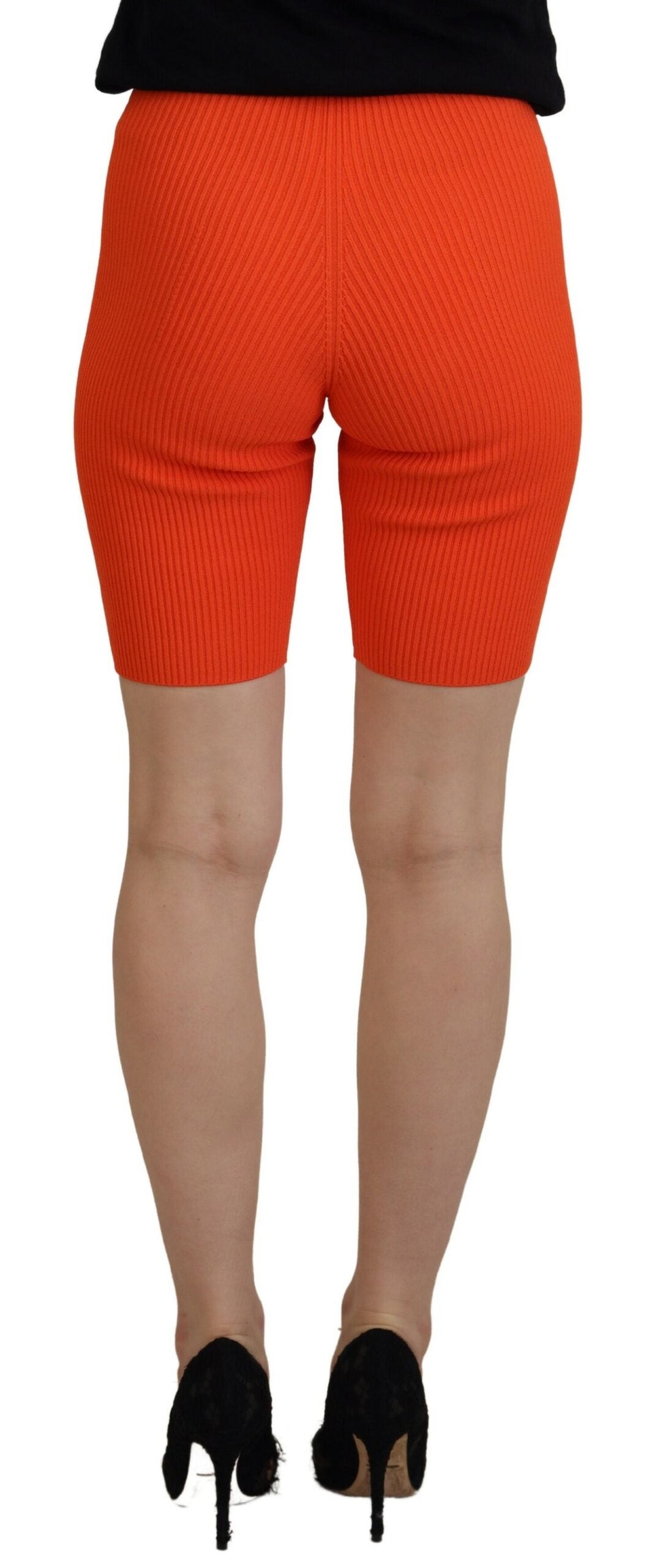 Dsquared² Oranje Viscose Bermuda Shorts met Middelhoge Taille en Slim Fit Model