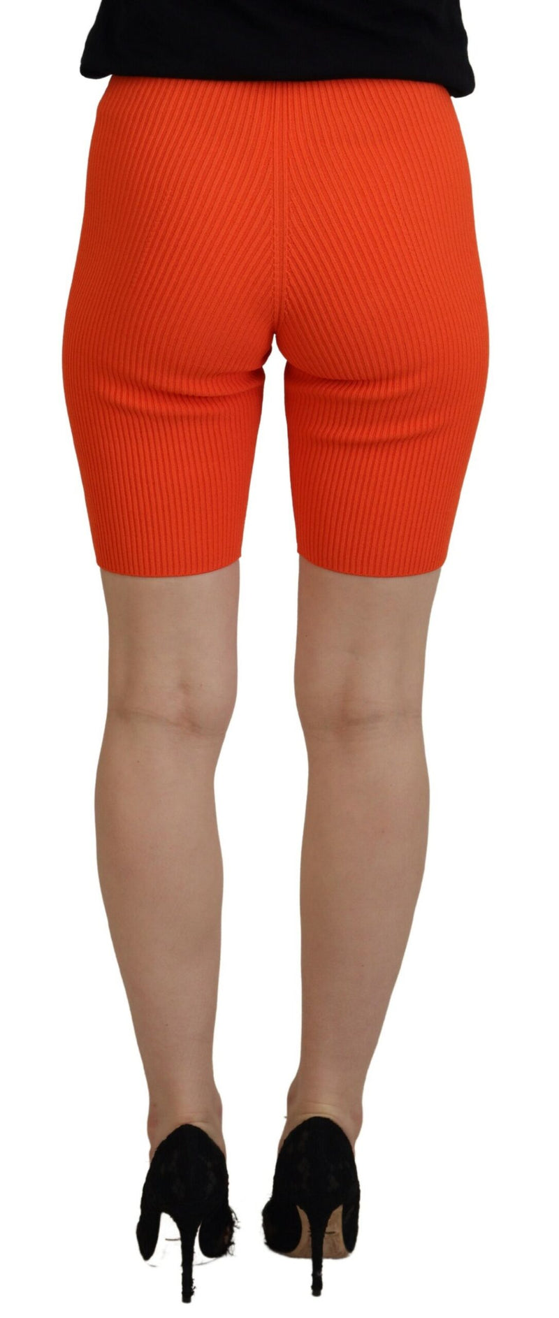 Dsquared² Orange Mid Waist Slim Fit Bermuda Shorts