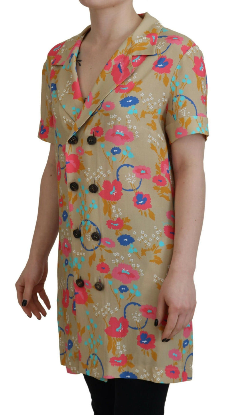 Dsquared² Multicolor Printed Long Blouse Top - Authentic Italian Style