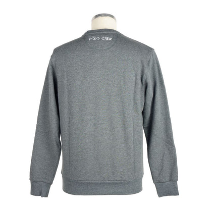 Pull en coton gris La Martina pour homme