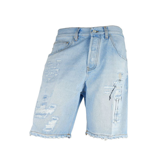 Shorts Bermuda en coton bleu pour homme de Don The Fuller
