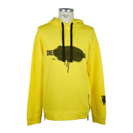 Pull en coton jaune pour homme de Diego Venturino
