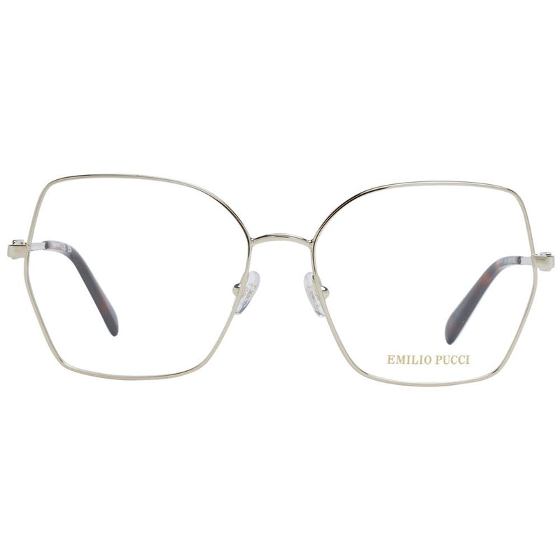 Emilio Pucci Gold Women Glasses Frame - Elegant Butterfly Design