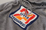 Dsquared² Sweatshirt à Capuche en Coton Gris avec Imprimé Logo