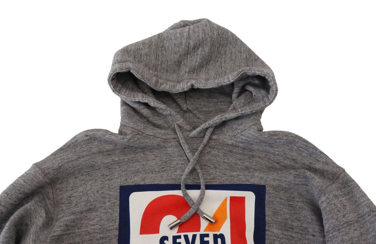 Dsquared² Sweatshirt à Capuche en Coton Gris avec Imprimé Logo