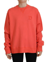 Dsquared² Pink Logo Embroidery Long Sleeve Sweater for Women