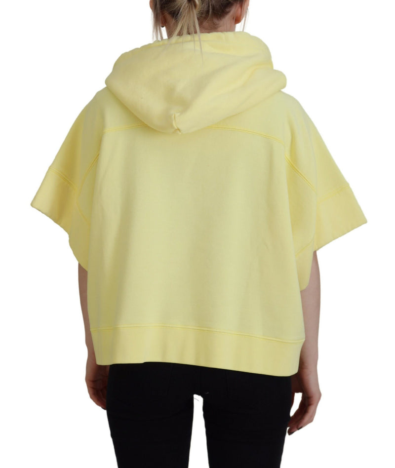 Dsquared² Sweatshirt à Capuche en Coton Jaune avec Logo