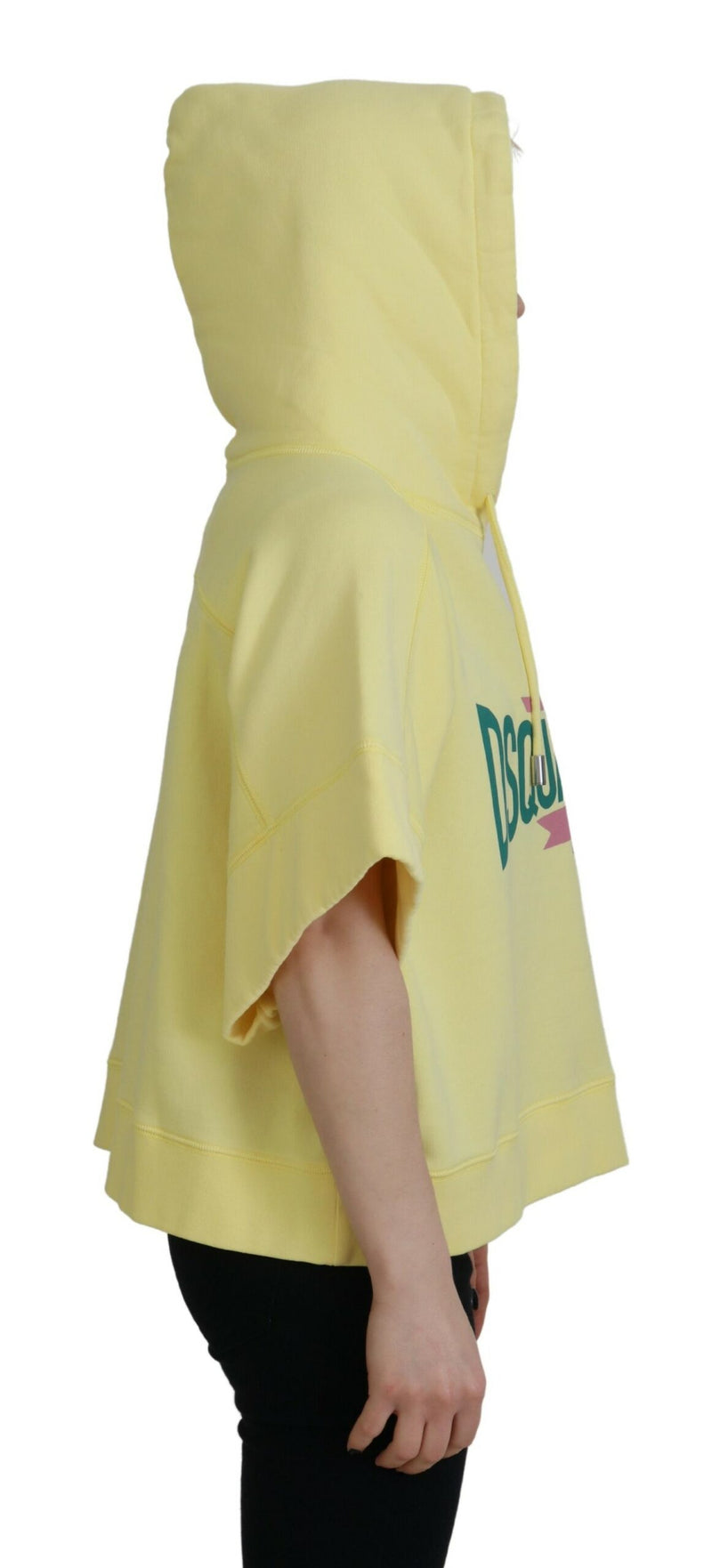 Dsquared² Sweatshirt à Capuche en Coton Jaune avec Logo