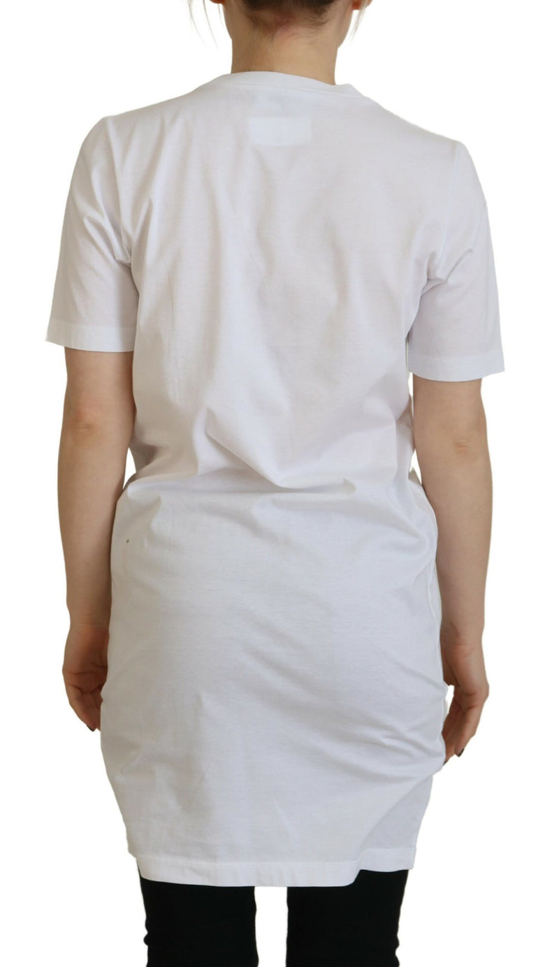 Dsquared² T-shirt en coton blanc avec imprimé logo Icon