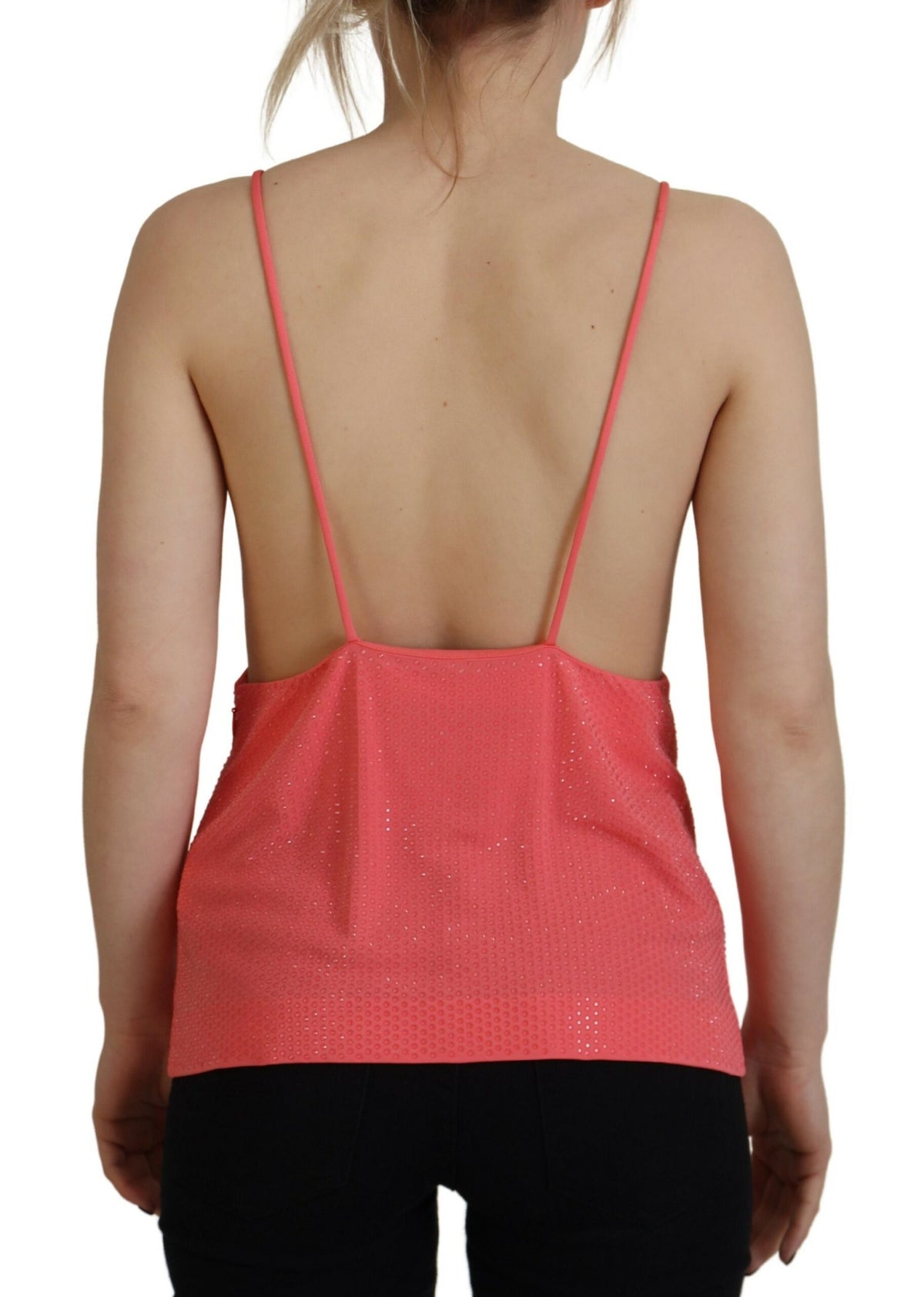 Dsquared² Top Cami V-neck Sans Manches Rose