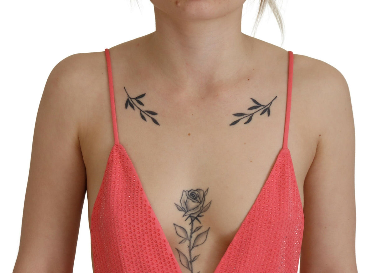 Dsquared² Top Cami V-neck Sans Manches Rose