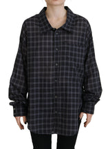 Dsquared² Black Checkered Long Sleeves Shirt - Authentic Style