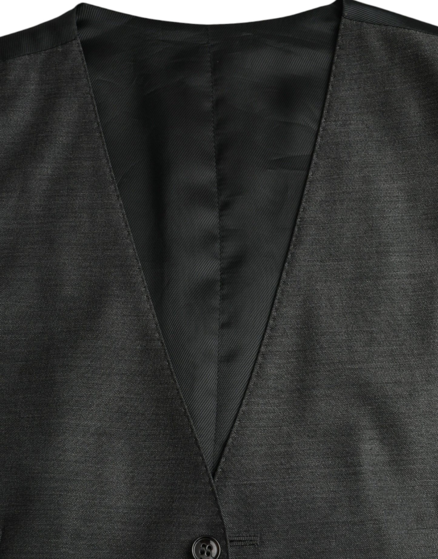 Dolce & Gabbana Grijs Vlooiend Katoenen Formele Vest