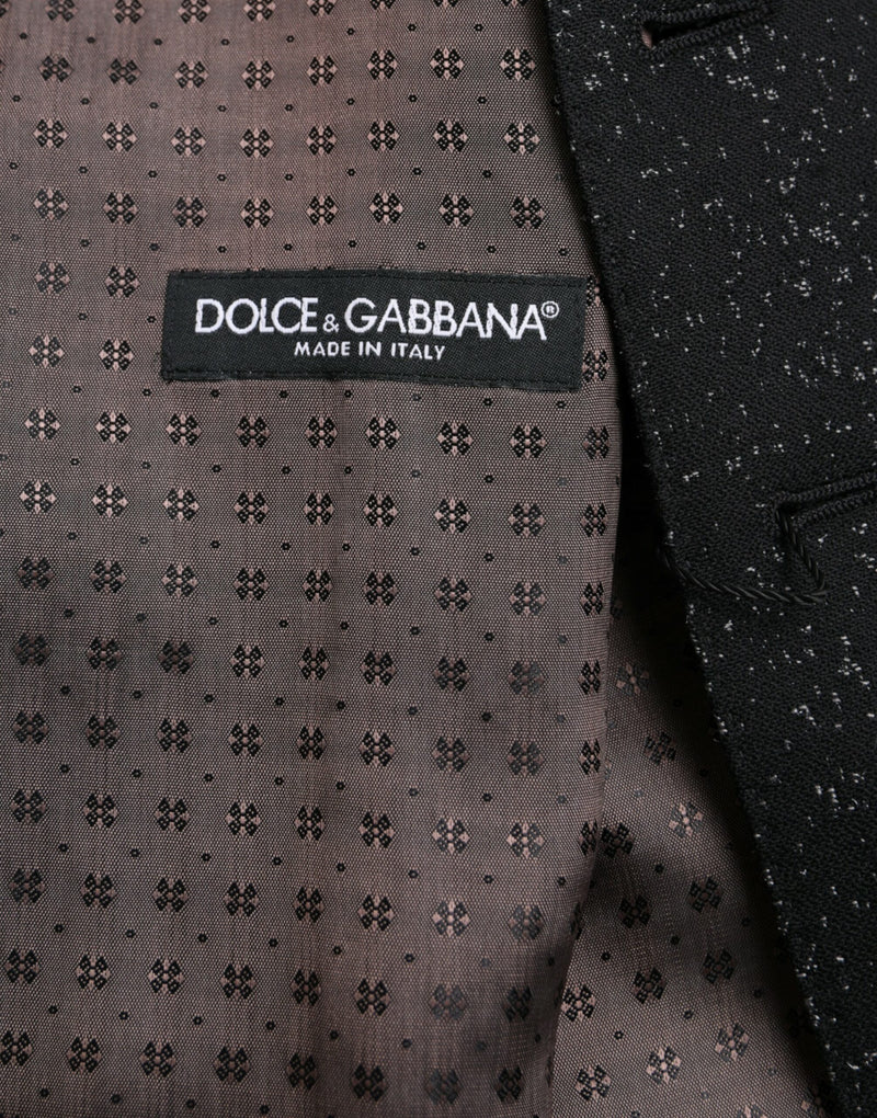 Dolce & Gabbana Black Brown Silk Waistcoat - Formal Vest