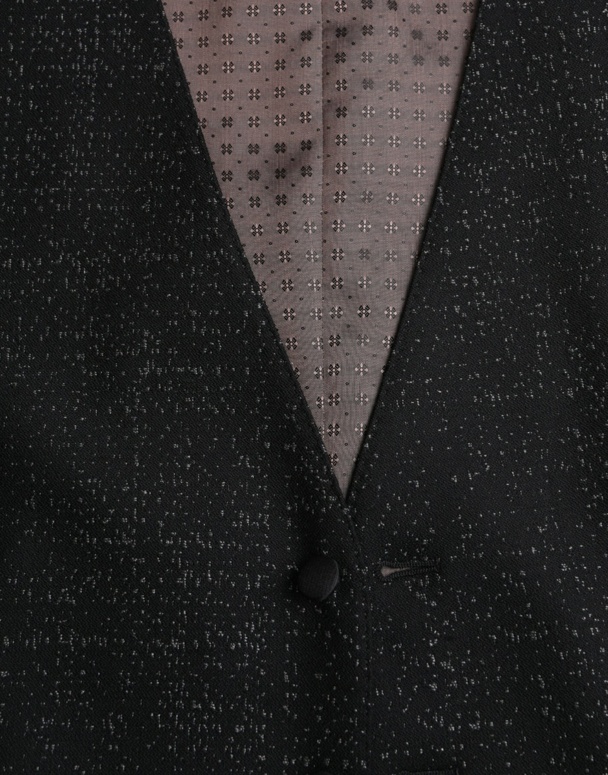 Dolce & Gabbana Black Brown Silk Waistcoat - Formal Vest