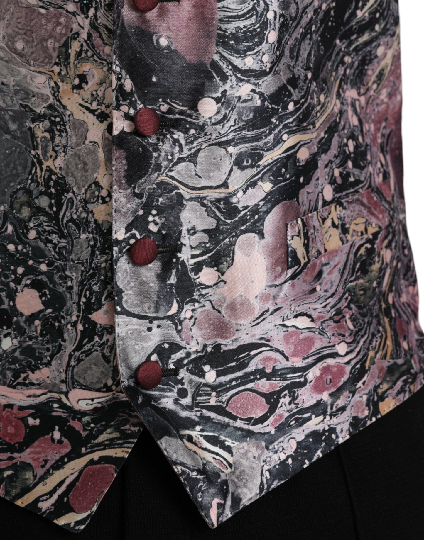 Gilet en soie multicolore à motif galaxie Dolce & Gabbana