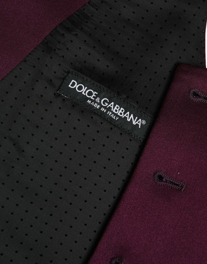 Dolce & Gabbana Rood fluwelen zijden vest, formele vest.