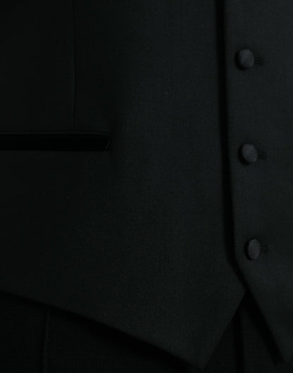 Dolce & Gabbana Zwarte Zijden Vestjurk Formeel Vest